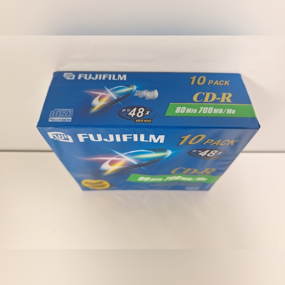 FUJIFILM CD-R 10 PACK 700MB 80 MIN NEW SEALED - Picture 4 of 9